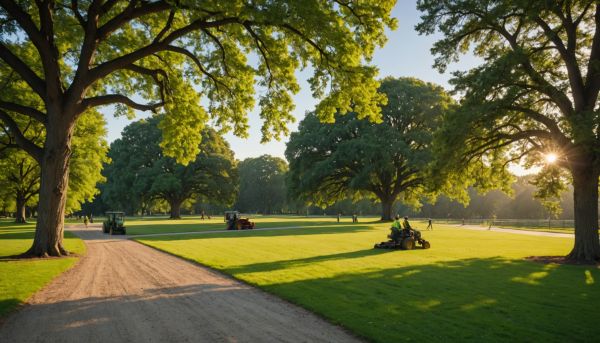 Comment entretenir un parc arboré de plusieurs hectares ?